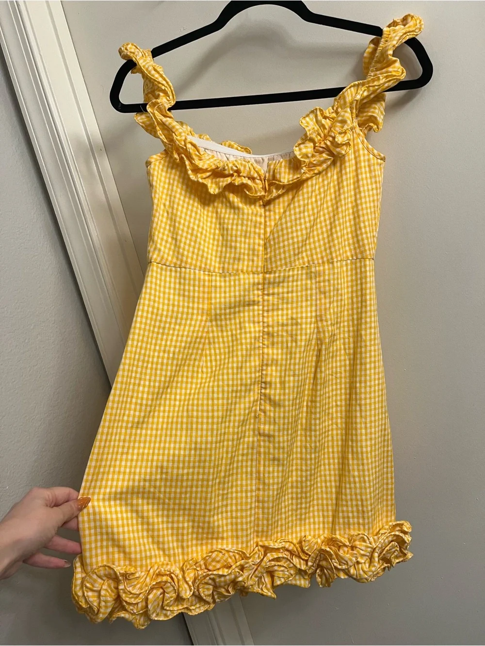 Lovers + Friends Dustin Gingham Mini Dress Small - Picture 7 of 13